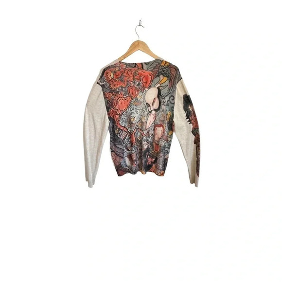 RARE Horiyoshi the Third 	100% Marino Extrafine Baige Sweater size XL - Picture 3 of 9